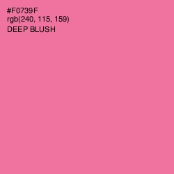 #F0739F - Deep Blush Color Image